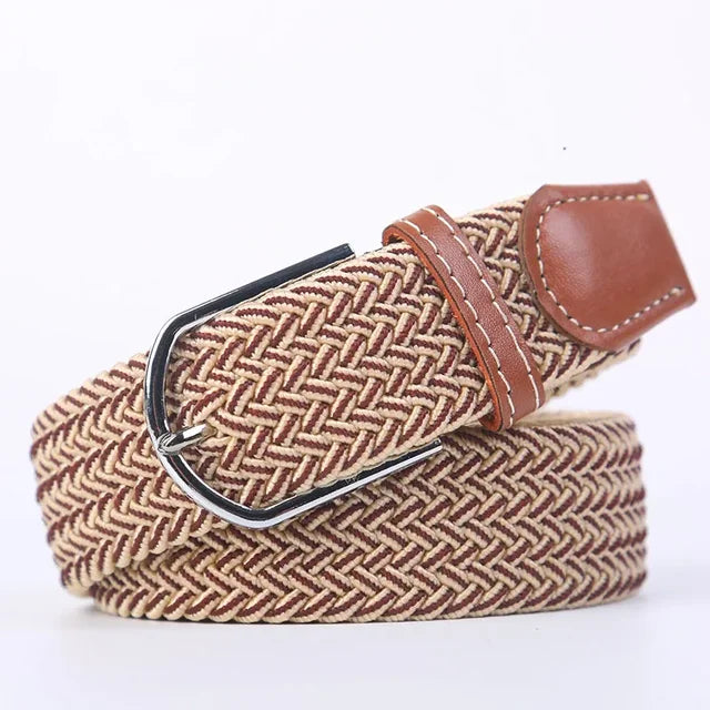 Nokmo | Men's Woven Elastic Belt with D-Ring Buckle
