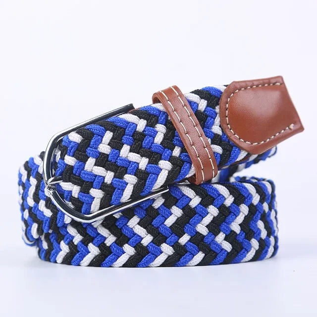 Nokmo | Men's Woven Elastic Belt with D-Ring Buckle