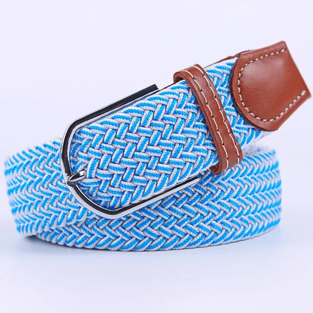 Nokmo | Men's Woven Elastic Belt with D-Ring Buckle