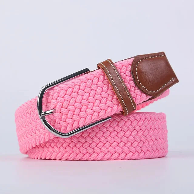 Nokmo | Men's Woven Elastic Belt with D-Ring Buckle