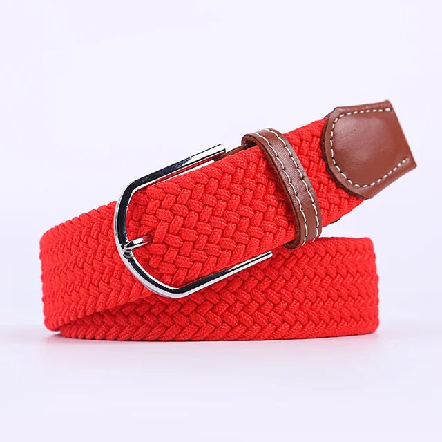 Nokmo | Men's Woven Elastic Belt with D-Ring Buckle
