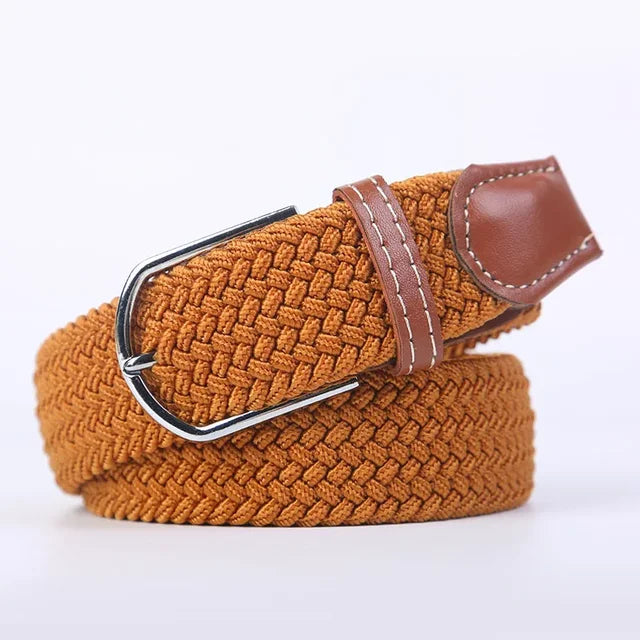 Nokmo | Men's Woven Elastic Belt with D-Ring Buckle