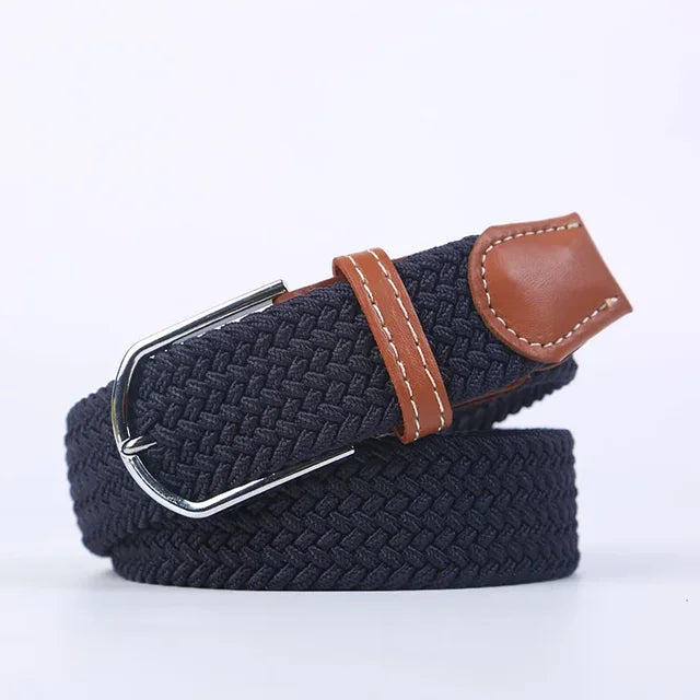 Nokmo | Men's Woven Elastic Belt with D-Ring Buckle