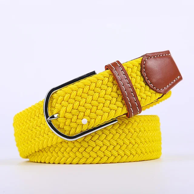 Nokmo | Men's Woven Elastic Belt with D-Ring Buckle