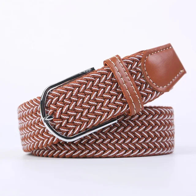 Nokmo | Men's Woven Elastic Belt with D-Ring Buckle