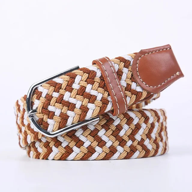 Nokmo | Men's Woven Elastic Belt with D-Ring Buckle