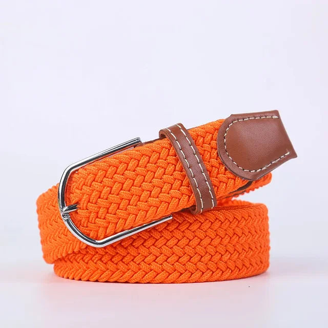 Nokmo | Men's Woven Elastic Belt with D-Ring Buckle