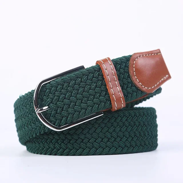 Nokmo | Men's Woven Elastic Belt with D-Ring Buckle