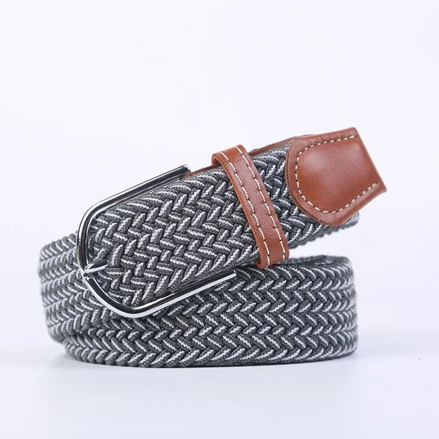 Nokmo | Men's Woven Elastic Belt with D-Ring Buckle