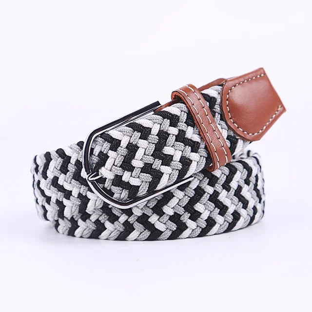 Nokmo | Men's Woven Elastic Belt with D-Ring Buckle