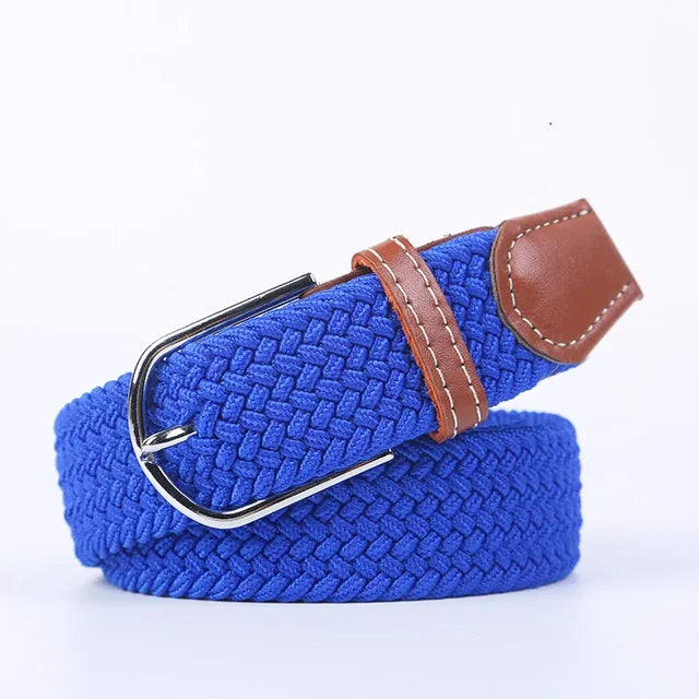 Nokmo | Men's Woven Elastic Belt with D-Ring Buckle