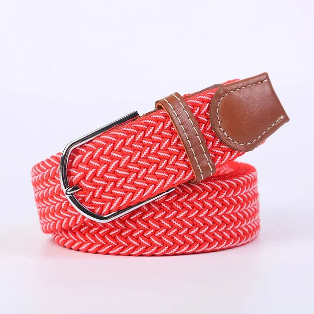 Nokmo | Men's Woven Elastic Belt with D-Ring Buckle