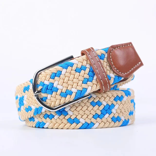 Nokmo | Men's Woven Elastic Belt with D-Ring Buckle