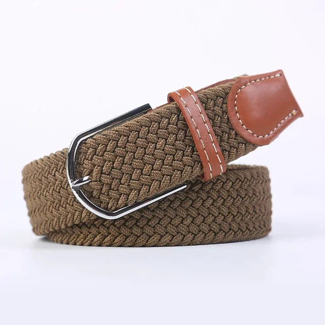 Nokmo | Men's Woven Elastic Belt with D-Ring Buckle