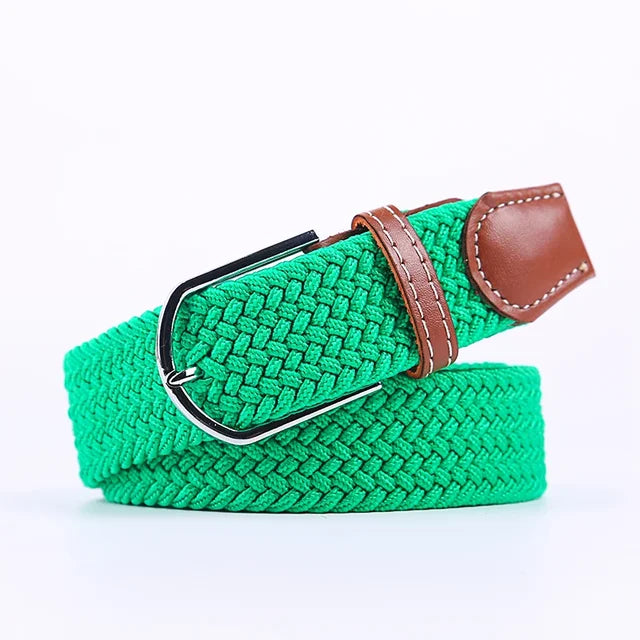 Nokmo | Men's Woven Elastic Belt with D-Ring Buckle