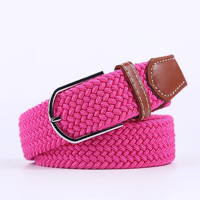 Nokmo | Men's Woven Elastic Belt with D-Ring Buckle