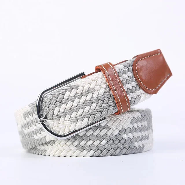 Nokmo | Men's Woven Elastic Belt with D-Ring Buckle