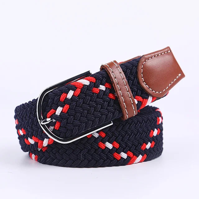 Nokmo | Men's Woven Elastic Belt with D-Ring Buckle