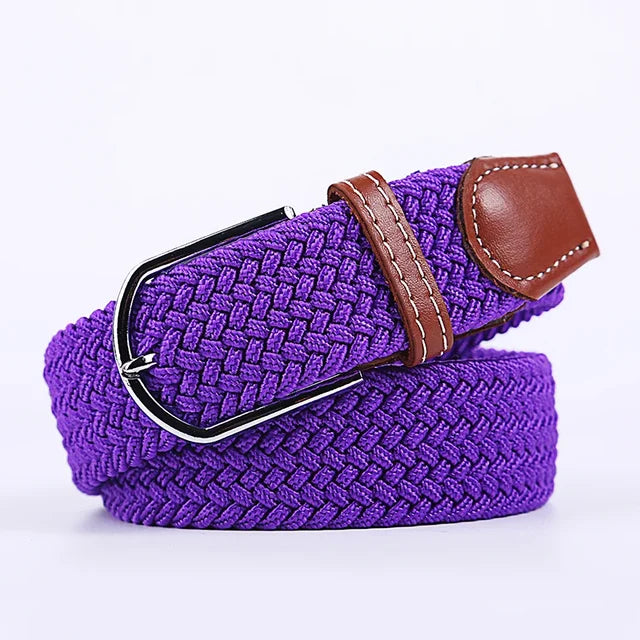 Nokmo | Men's Woven Elastic Belt with D-Ring Buckle