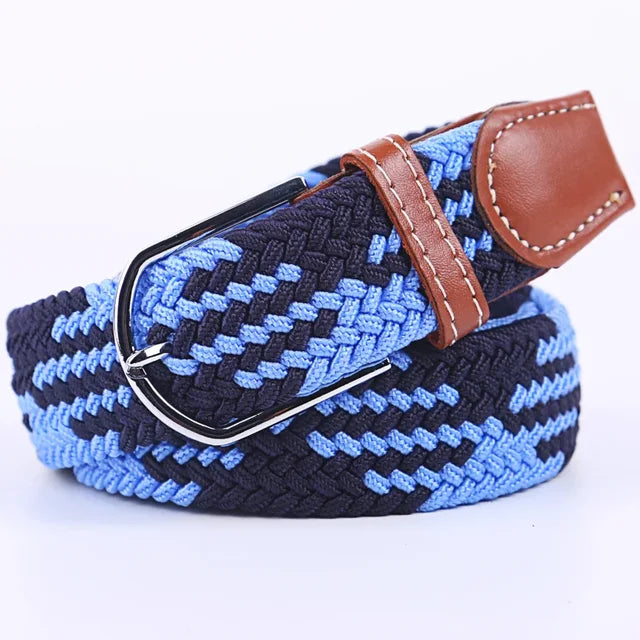 Nokmo | Men's Woven Elastic Belt with D-Ring Buckle