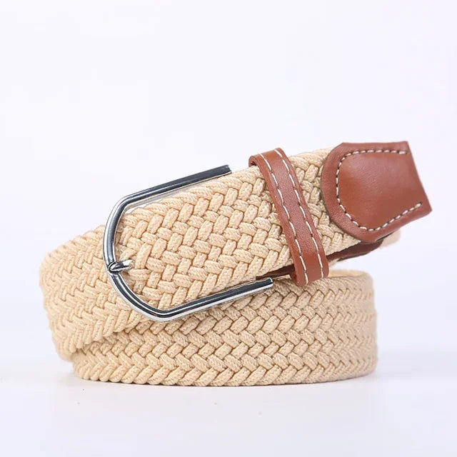 Nokmo | Men's Woven Elastic Belt with D-Ring Buckle