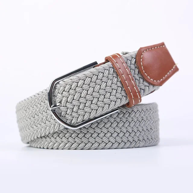 Nokmo | Men's Woven Elastic Belt with D-Ring Buckle