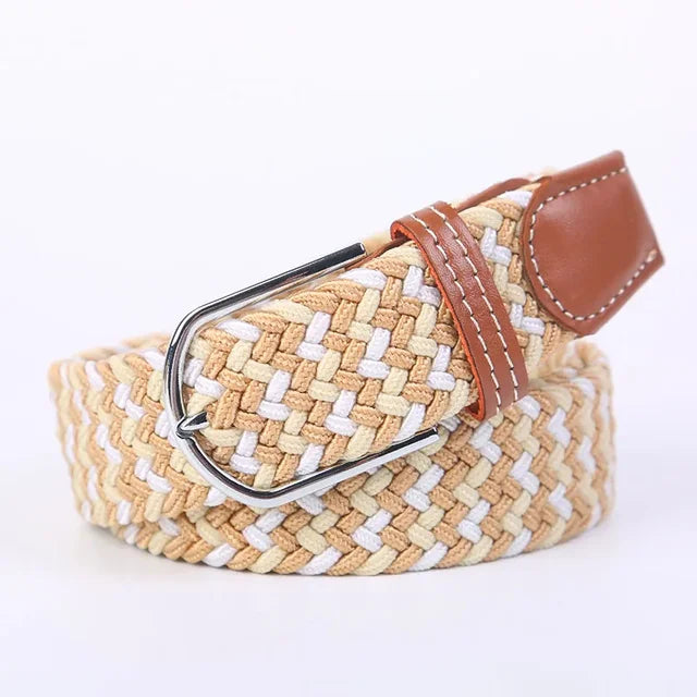 Nokmo | Men's Woven Elastic Belt with D-Ring Buckle