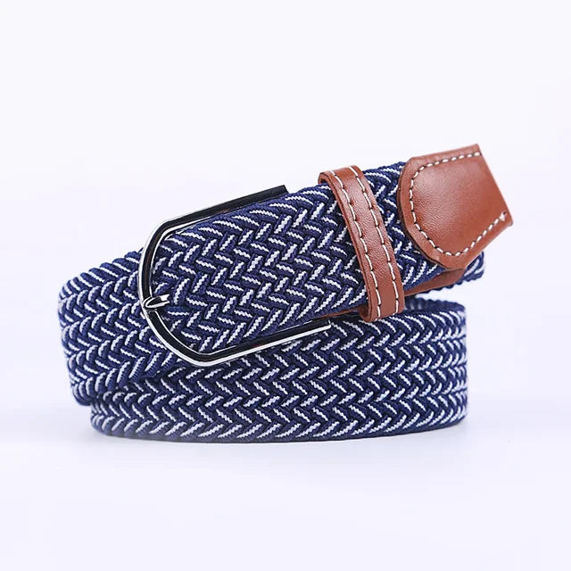 Nokmo | Men's Woven Elastic Belt with D-Ring Buckle