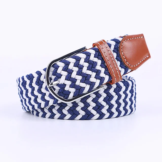 Nokmo | Men's Woven Elastic Belt with D-Ring Buckle