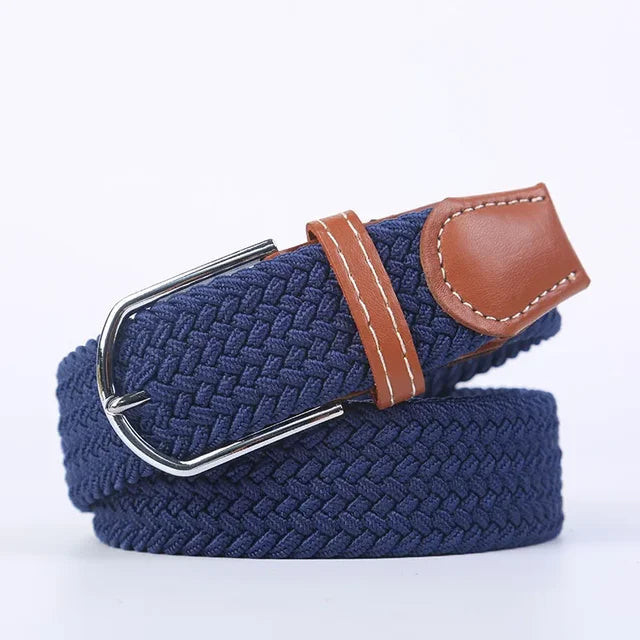 Nokmo | Men's Woven Elastic Belt with D-Ring Buckle