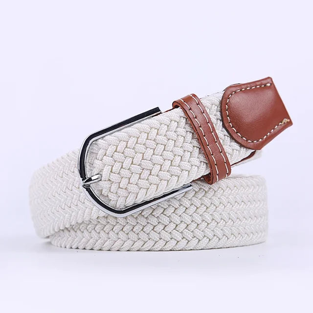 Nokmo | Men's Woven Elastic Belt with D-Ring Buckle