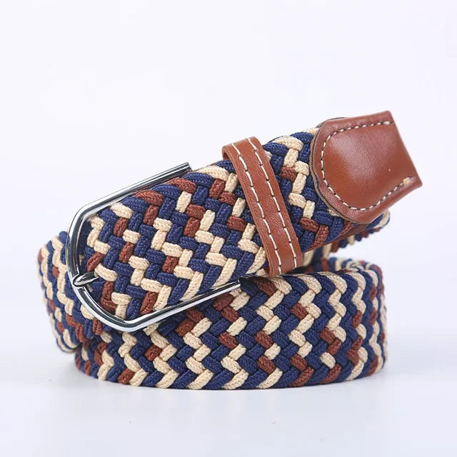 Nokmo | Men's Woven Elastic Belt with D-Ring Buckle