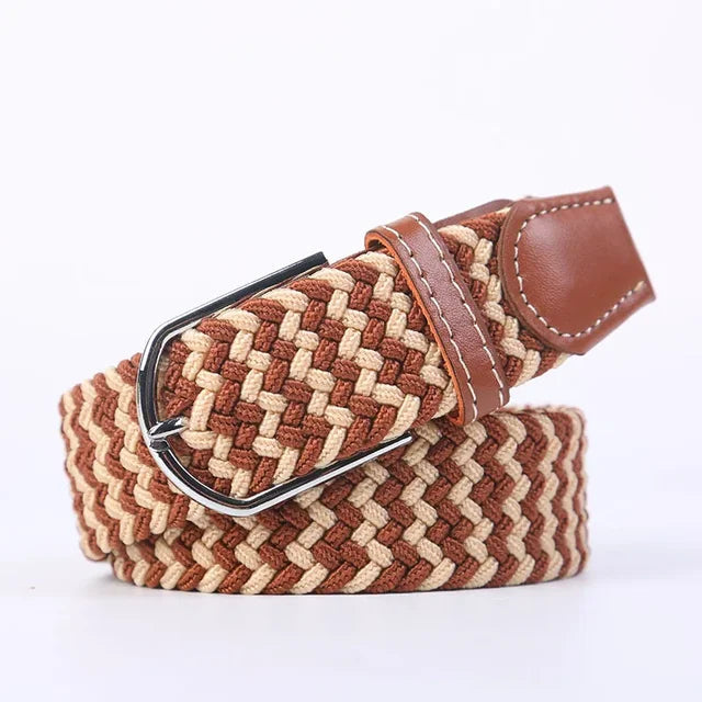 Nokmo | Men's Woven Elastic Belt with D-Ring Buckle