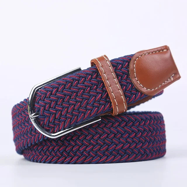 Nokmo | Men's Woven Elastic Belt with D-Ring Buckle