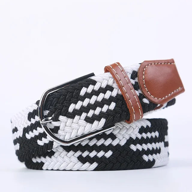 Nokmo | Men's Woven Elastic Belt with D-Ring Buckle