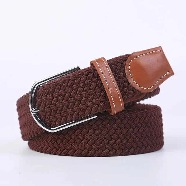 Nokmo | Men's Woven Elastic Belt with D-Ring Buckle