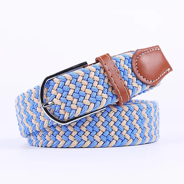Nokmo | Men's Woven Elastic Belt with D-Ring Buckle
