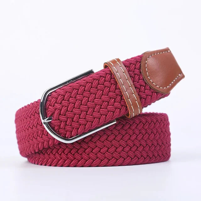 Nokmo | Men's Woven Elastic Belt with D-Ring Buckle