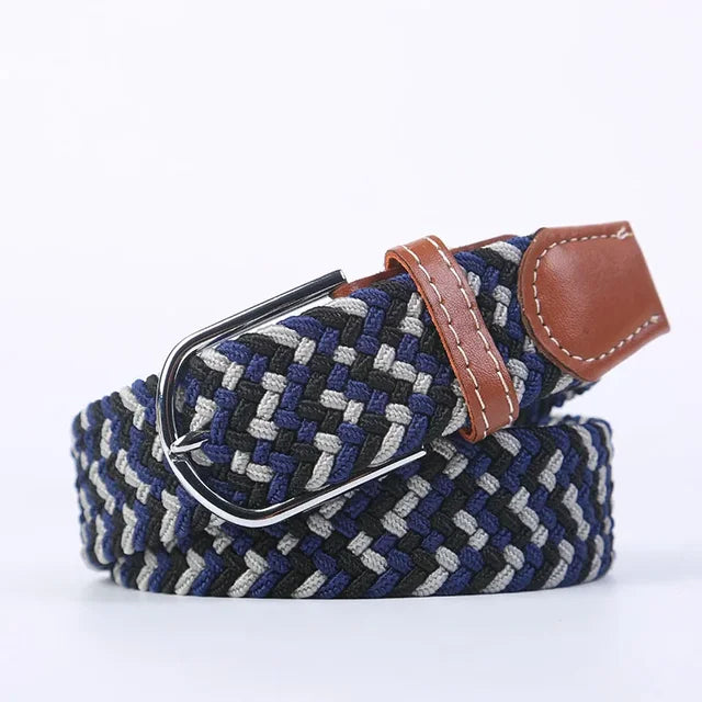 Nokmo | Men's Woven Elastic Belt with D-Ring Buckle