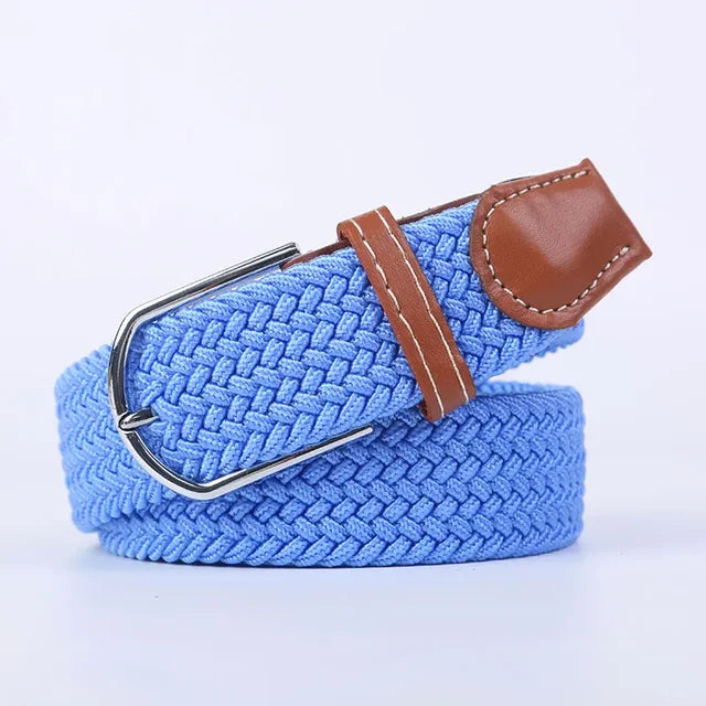 Nokmo | Men's Woven Elastic Belt with D-Ring Buckle