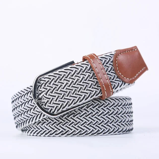 Nokmo | Men's Woven Elastic Belt with D-Ring Buckle