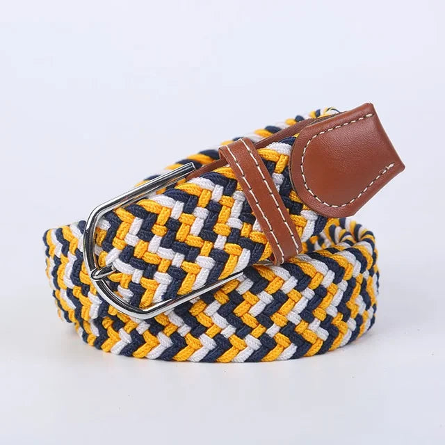 Nokmo | Men's Woven Elastic Belt with D-Ring Buckle