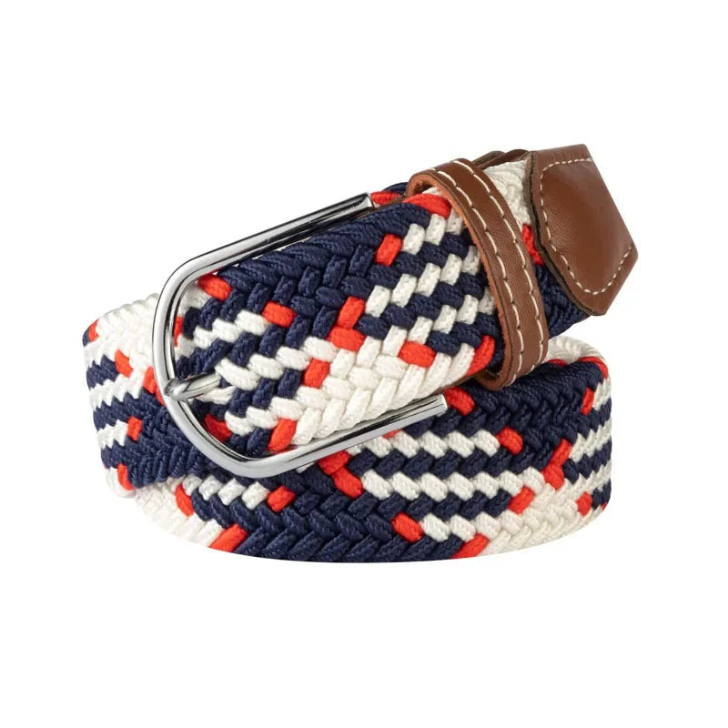 Nokmo | Men's Woven Elastic Belt with D-Ring Buckle