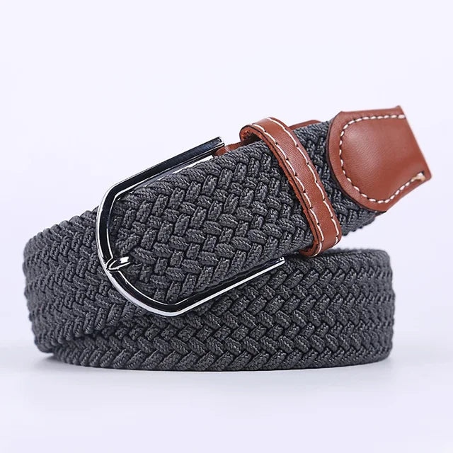 Nokmo | Men's Woven Elastic Belt with D-Ring Buckle