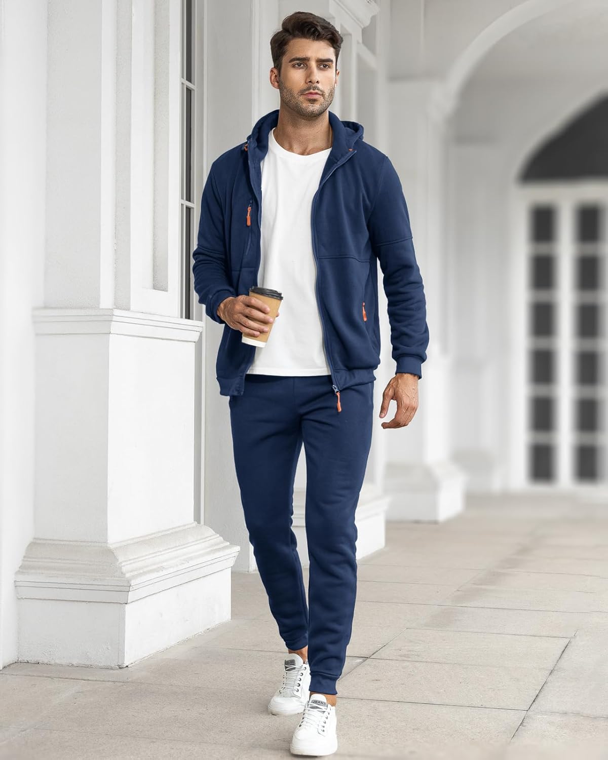 Nokmo | Men's Zip-Up Hoodie and Jogger Tracksuit