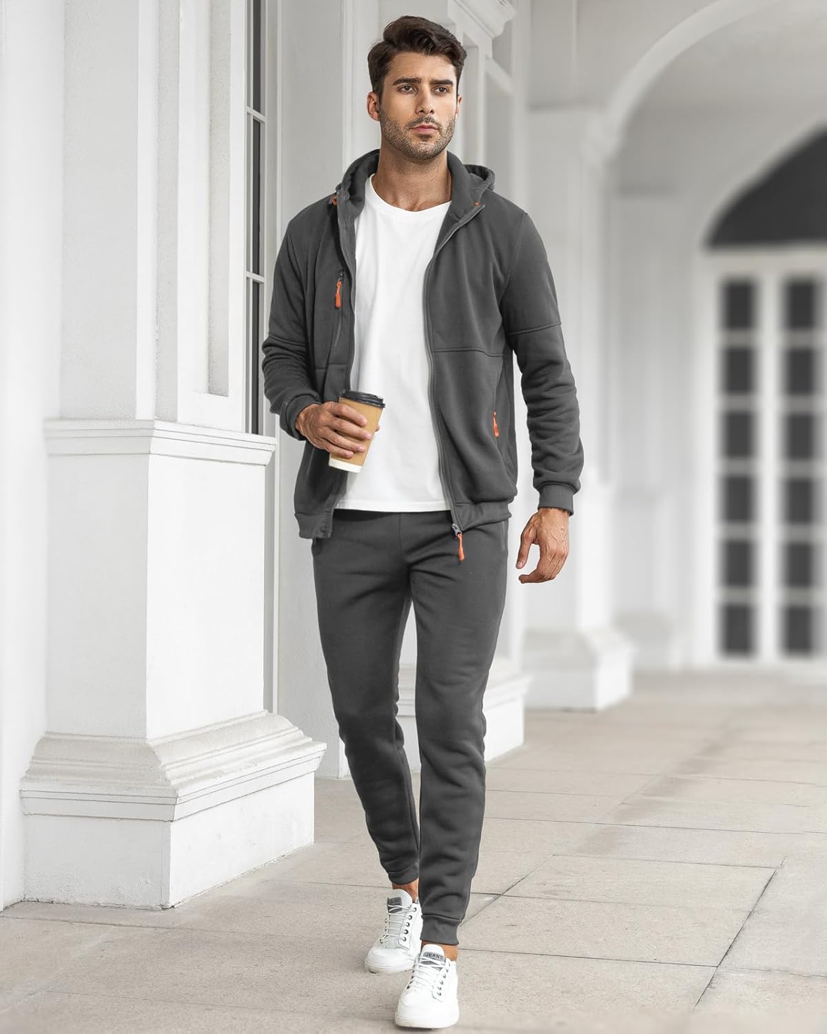 Nokmo | Men's Zip-Up Hoodie and Jogger Tracksuit