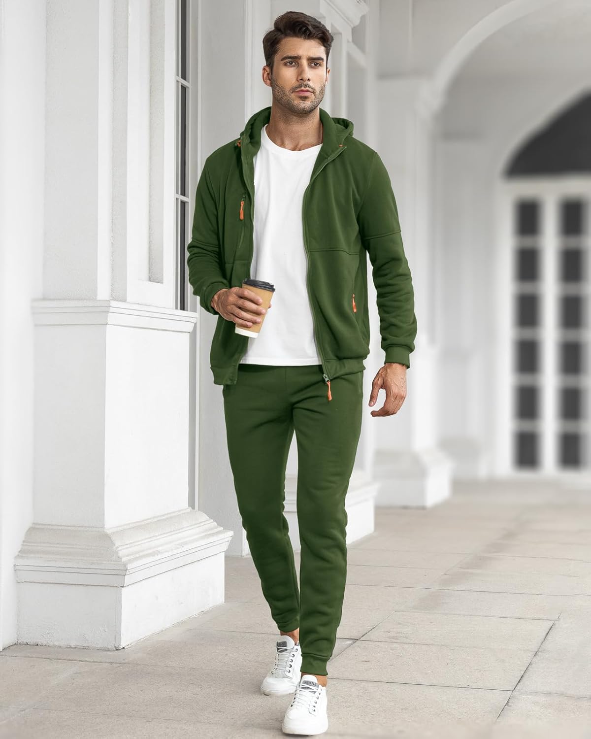 Nokmo | Men's Zip-Up Hoodie and Jogger Tracksuit