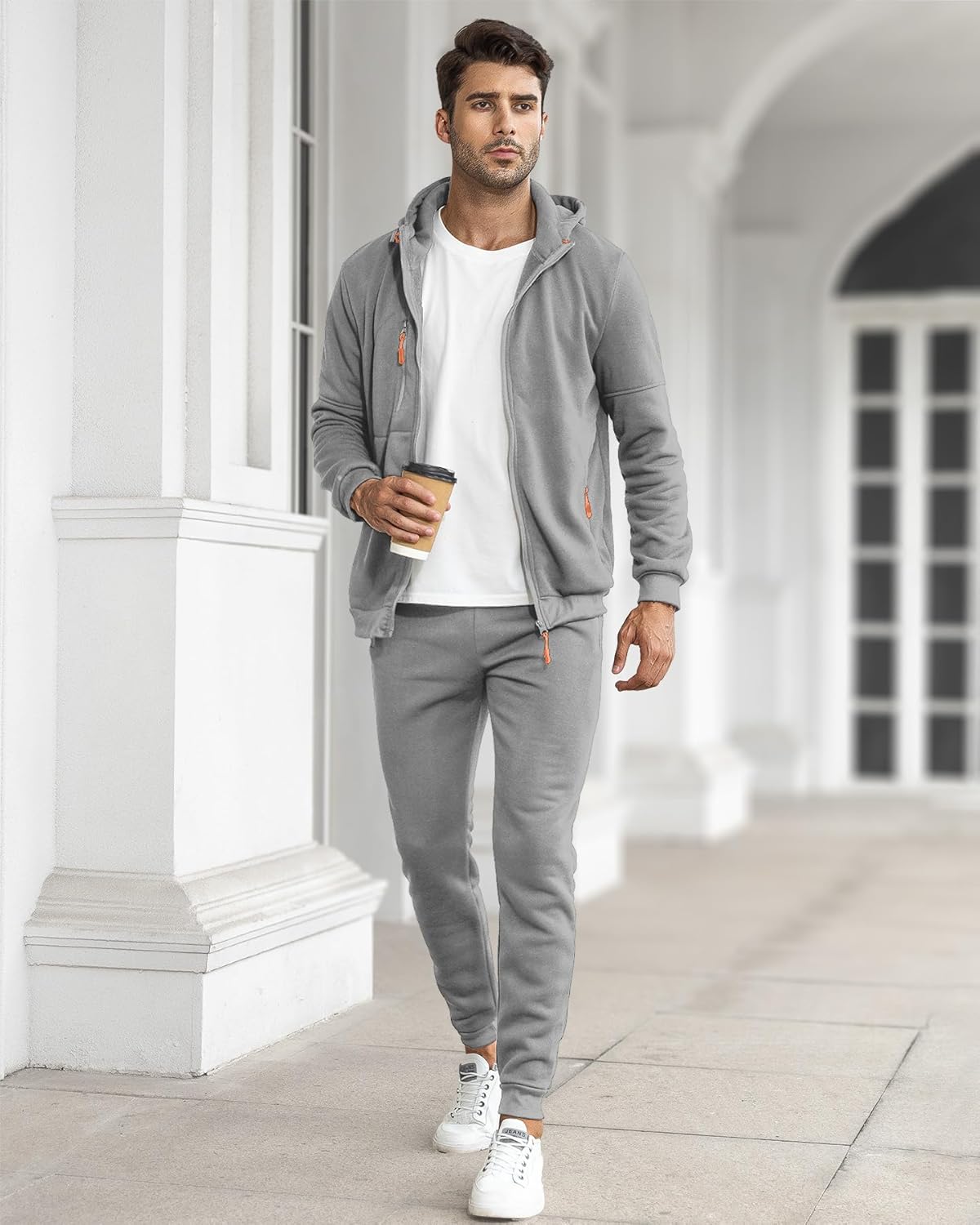 Nokmo | Men's Zip-Up Hoodie and Jogger Tracksuit