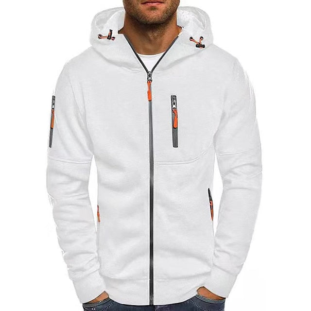 Nokmo | Men's Zip-Up Hoodie with Zipper Pockets