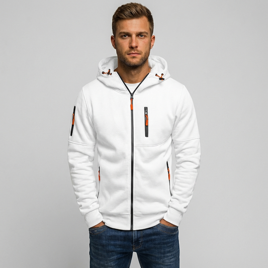 Nokmo | Men's Zip-Up Hoodie with Zipper Pockets